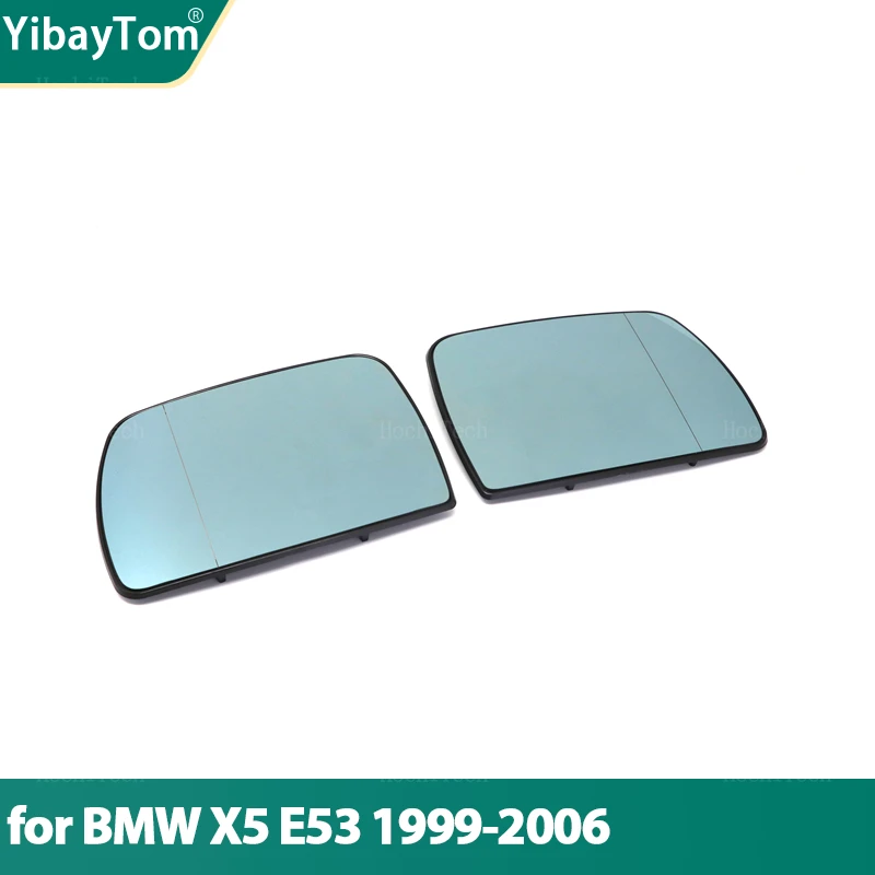 Links Rechts Seite Beheizte Spiegel Blau Glas LH RH Objektiv Ersatz für BMW X5  E53 1999-2006 auto Zubehör - AliExpress