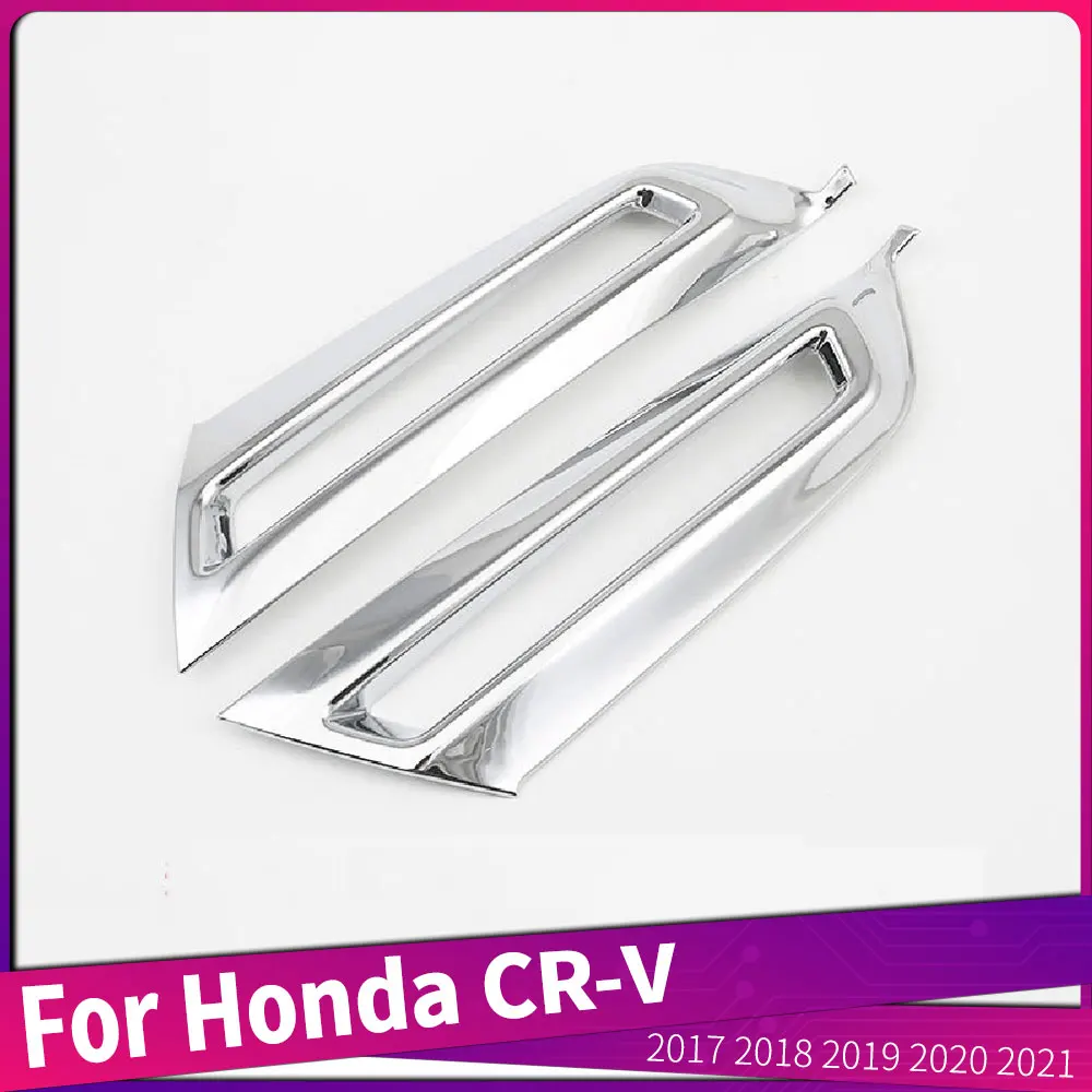 

Для Honda CR-V 2017 2018 2019 2020 2021 передние противотуманные фары, рамка, отделка, ABS хром, Внешнее украшение, Стайлинг автомобиля
