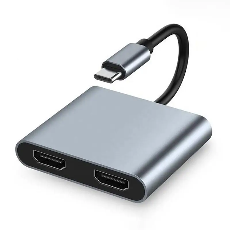 

Док-станция 4-в-1 с портом type-c на два порта HDMI PD USB