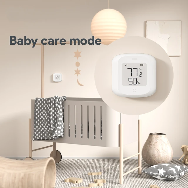 Tuya ZigBee3.0 Temperature Humidity Sensor WiFi Indoor Thermometer LCD Display Works with Alexa Google Smart Home Automation 3