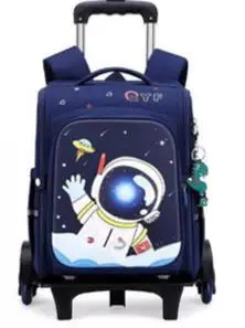 School Rolling Backpack Bag  Kids Rolling Trolley Bag School Trolley Bags with Wheels for girls Wheeled Backpack bag  for girls 1