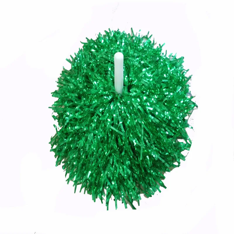 Metallic Color Cheerleader Pompon, Cheerleading Pom Poms, Sports Match, Vocal Dance, Party Supplies Factory, 50g, 1Pc