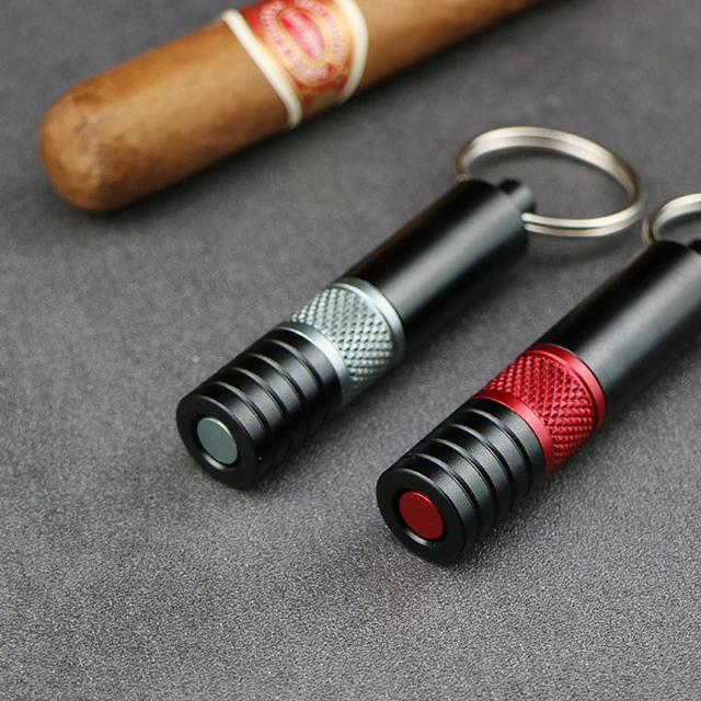 2 in 1 Multifunction Cigar Draw Enhancer Tool Smoker Dredge Drilled Cuban Portable Cigar Punch Holder Sharp Cigar Needles - Image 3