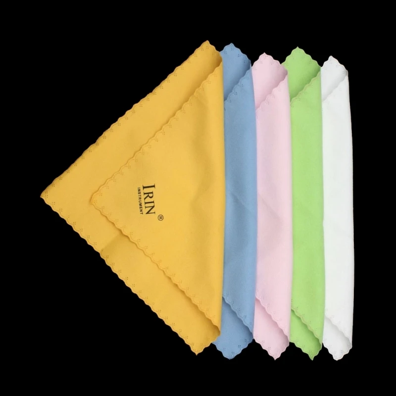 5 Pcs Microfiber Cleaning Polishing Cloth Reusable Guitar Wiping Cloth Dust Removal Cloth for Musical Instrument Dropship