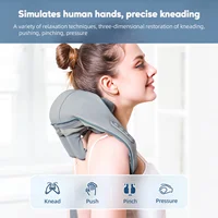 Foreverlily 26W Brushless Motor Neck And Shoulder Massager Wireless Shoulder And Back Kneading Massage Shawl Neck masajeador 6