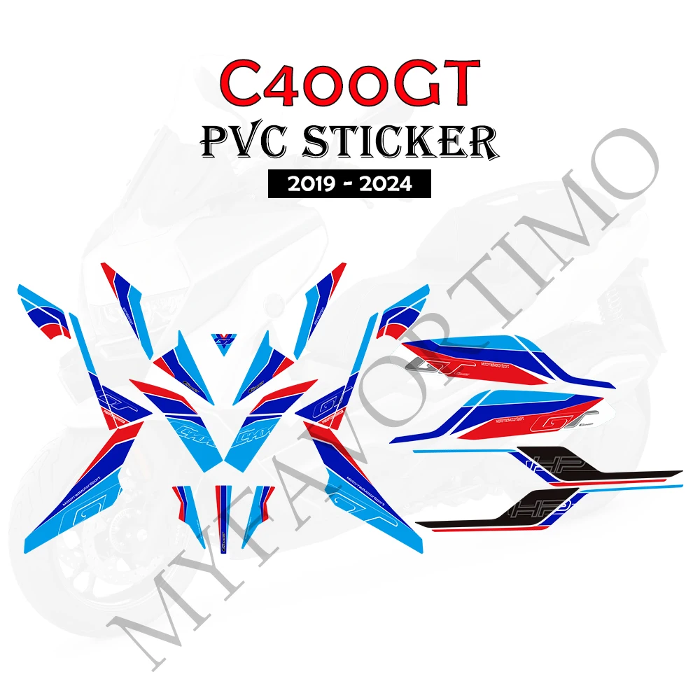 For BMW C400GT C 400 GT C400 2019 - 2024 Tank Pad Knee Stickers Body Fairing Wheel Decals Emblem Decoration Protector Set