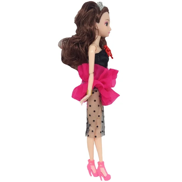 35pcs/set Barbie boneca vestidos sapatos joias roupas acessórios jogo de  vestir para 30cm boneca