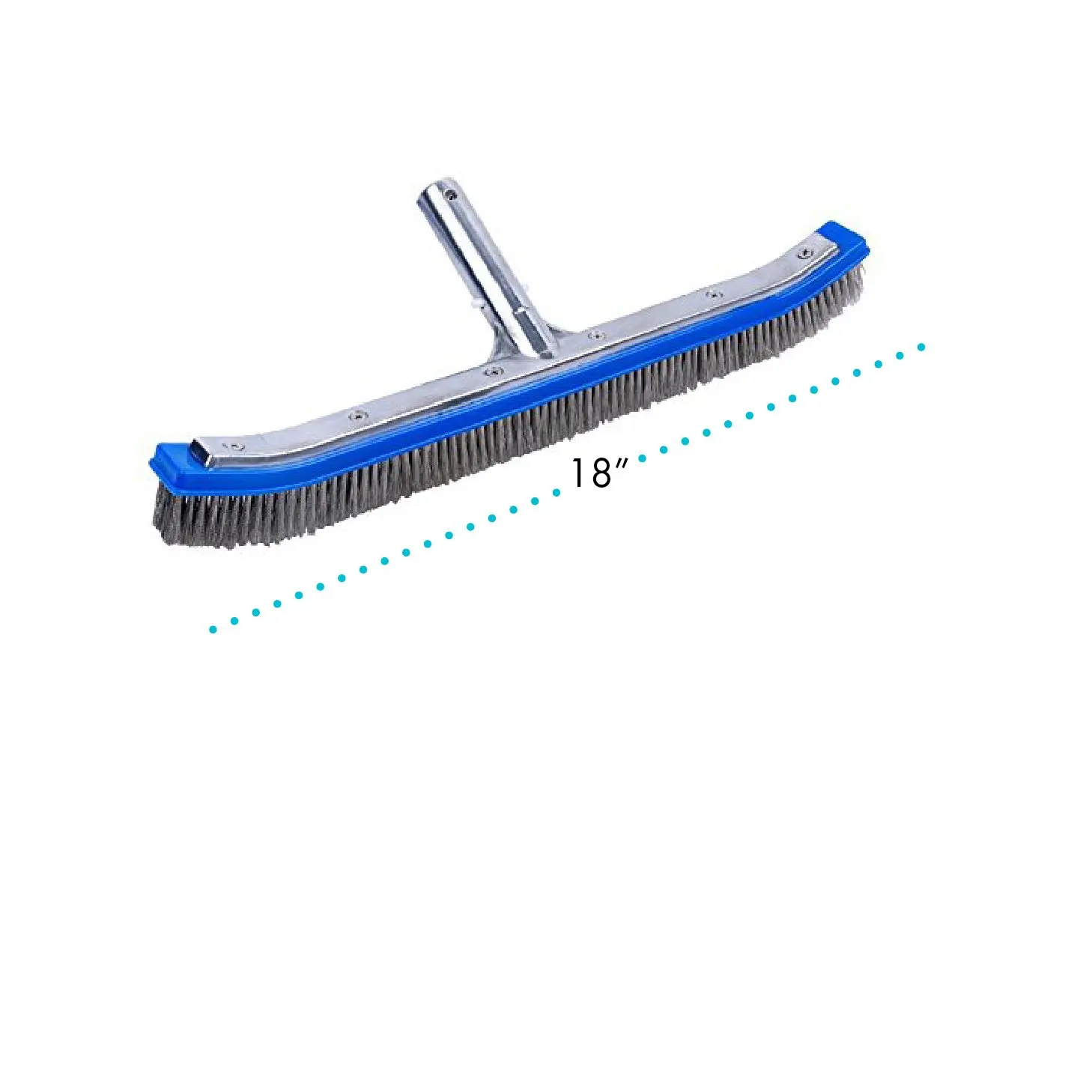 18inch Swimming Pool Steel Brush Bottom Walls Cleaning Supplies for Pond Spa Hot Spring Swimming Pool Brush Cleaning Tool 5