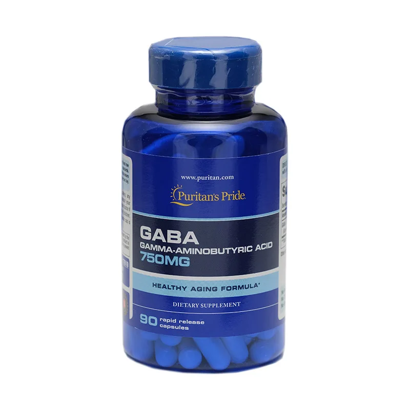 GABA 750 mg Gamma Aminobutyric Acid 90 Capsules Free Shipping ...