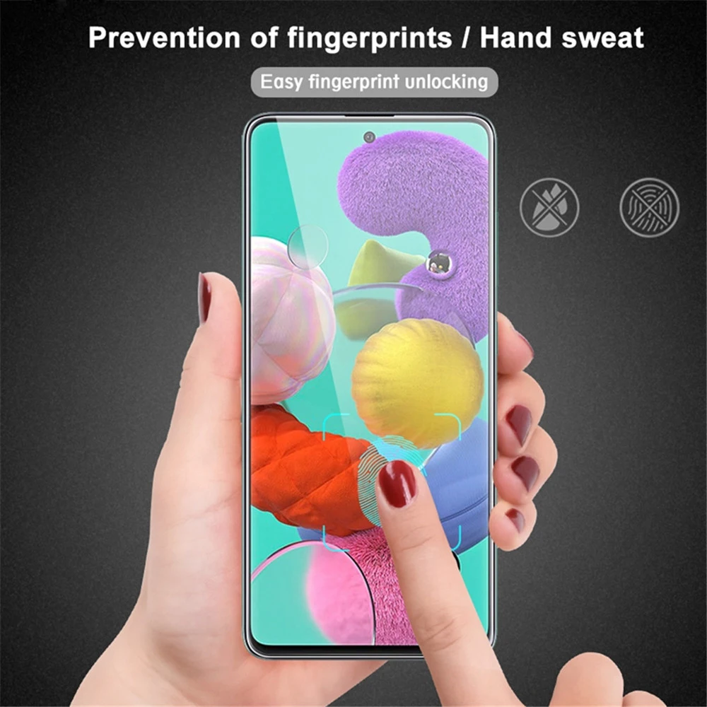 4Pcs Tempered Glass for Samsung Galaxy A51 A52 A71 A72 A12 A21S S22 A32 Screen Protectors for Samsung S21 Plus S10e M21 M31 M51