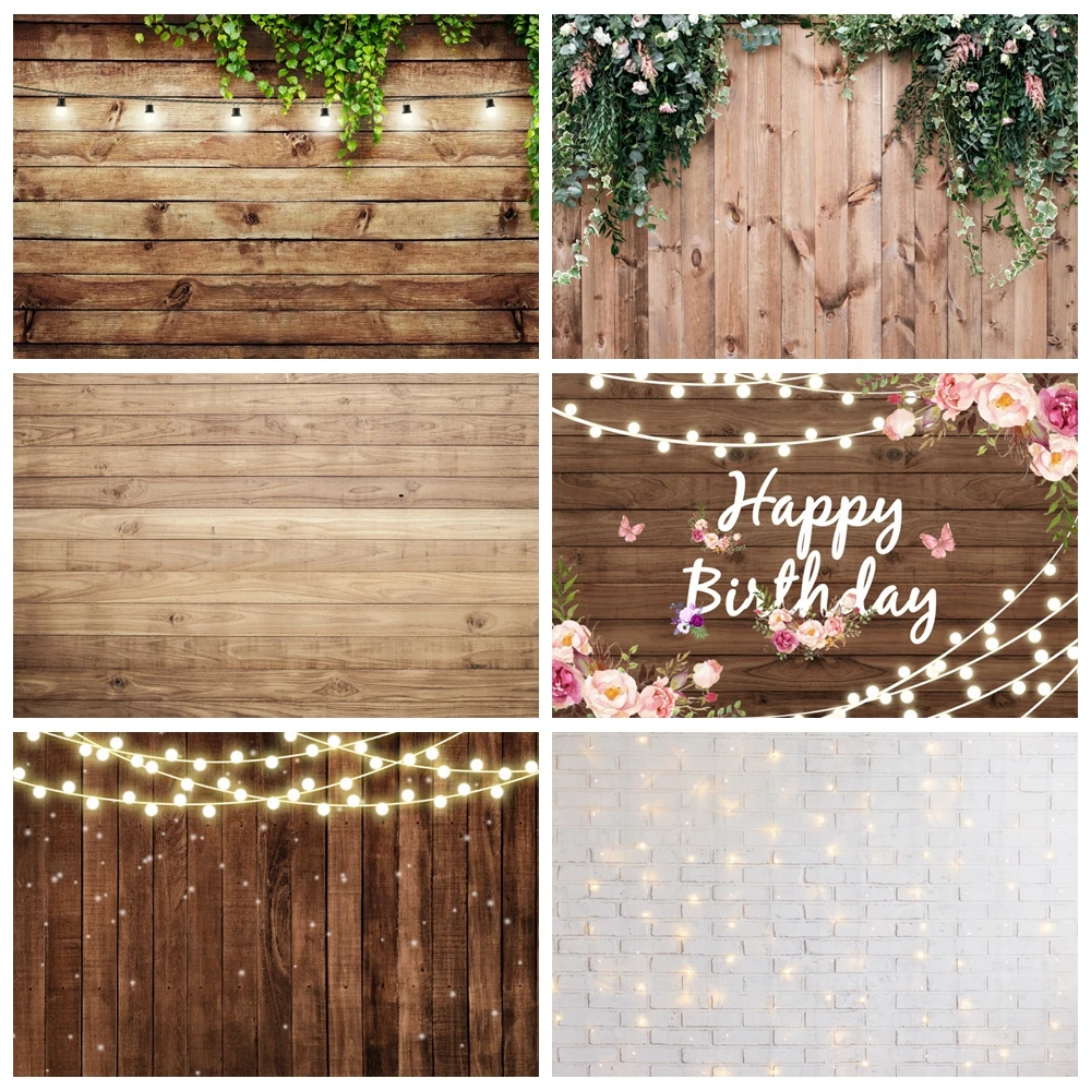 Wedding Backdrop for Photography Bridal Shower Party Decoration Background for Photo Studio Wooden Flower Wall Photocall Prop photo backdrop