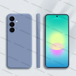 Premium Liquid Silicone Shockproof Phone Case - Elegant Back Cover for Samsung A27 5G (Lavender Grey)