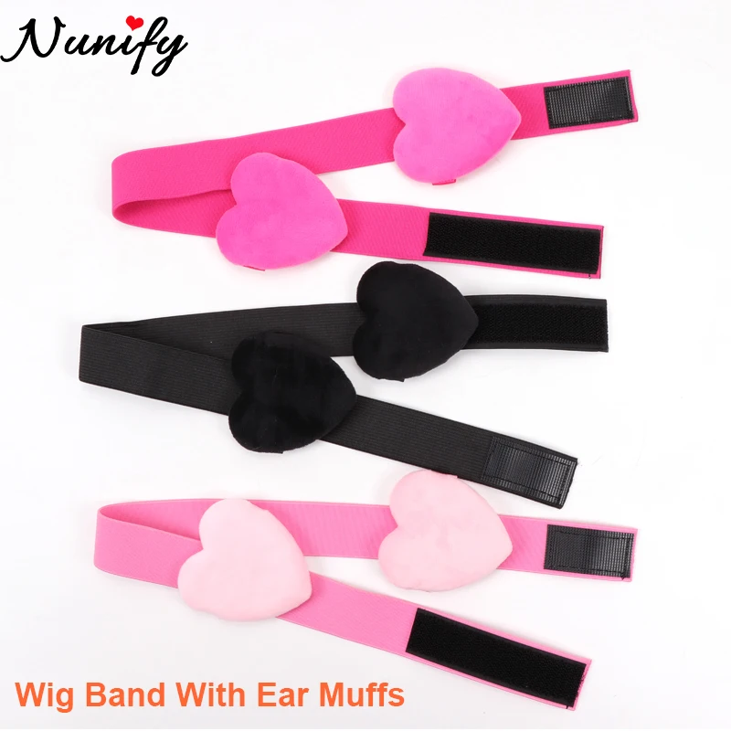 Sibba 3 Fasce Elastiche per Parrucche Fascia Elastica Regolabile per Parrucca con Bordo dei Capelli Spazzola e Pettine Fascia Elastica per La Posa dei Capelli da Donna con Chiusura Frontale