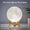 LED Night Light 3D Print Moon Lamp Rechargeable Color Change 3D Light Touch Moon Lamp Children's Lights Night Lamps Dropshipping 1