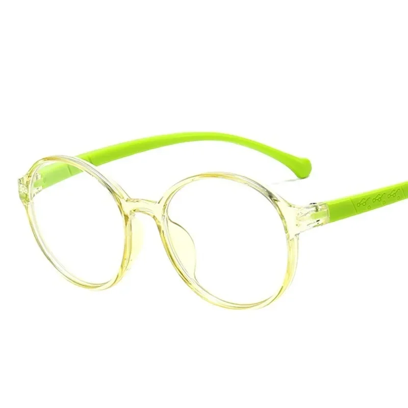 Anti Radiation Glasses Frame Children Anti Blue Light Protection Eyes Computer Square Glasses For Kids Oval Candy Color Goggles