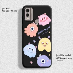 Cute Panda Flower Soft Silicone Shockproof Phone Case - 6.5'' Flexible Protective Back Cover for Nokia C22 (HS-C0043)