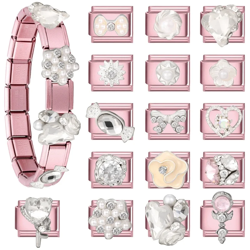 Y2K Charm Bracelet Fit 9mm Stainless Steel