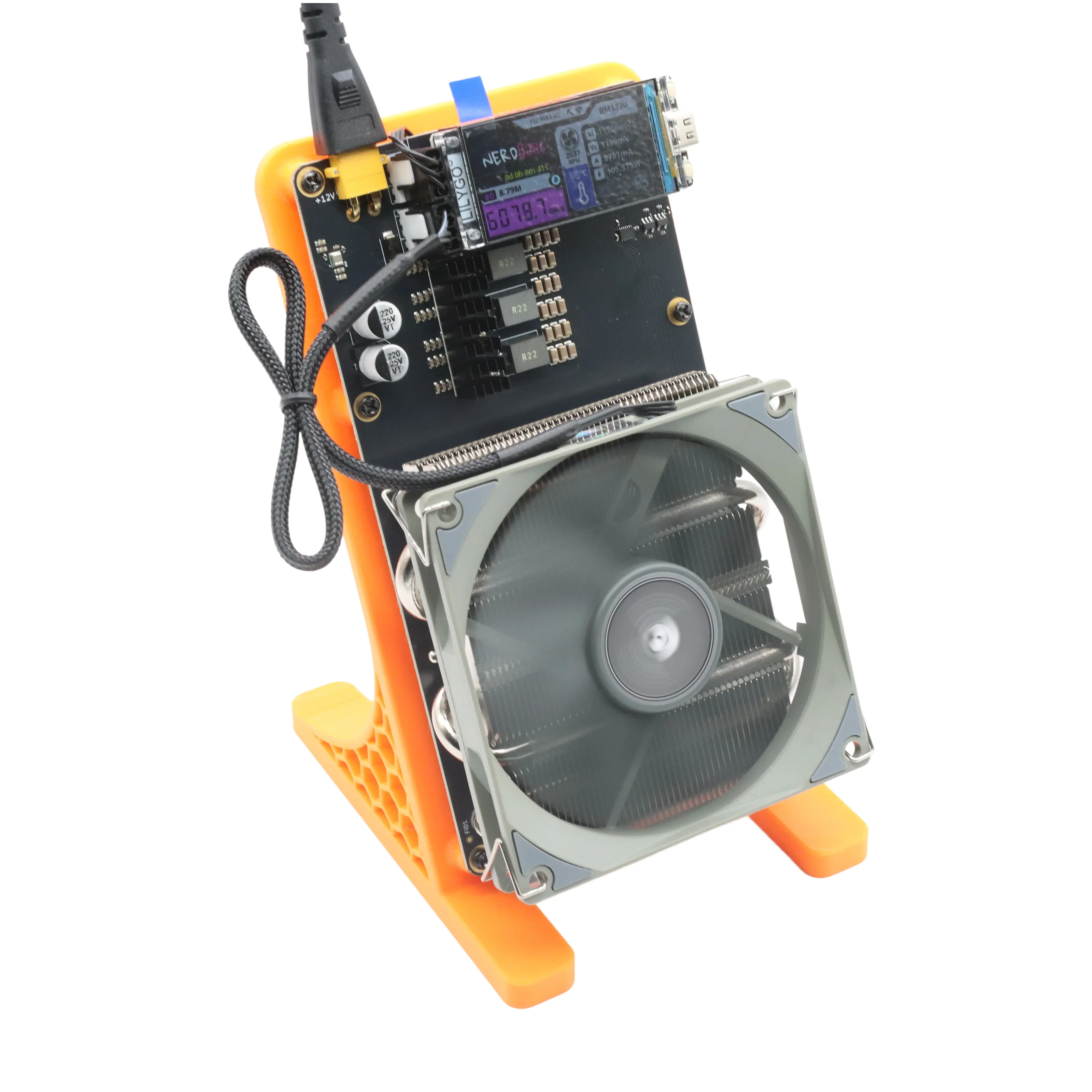 NerdQaxe++ Rev6.1 6Th/s 100W BM1370 Asic Chip Open Source Bitcoin