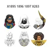 HEROCROSS X1895 1896 1897 X283 Superhero Building Blocks Action Anime Figure Image Children Puzzle Assembly Toy Bricks Kid Toys 1