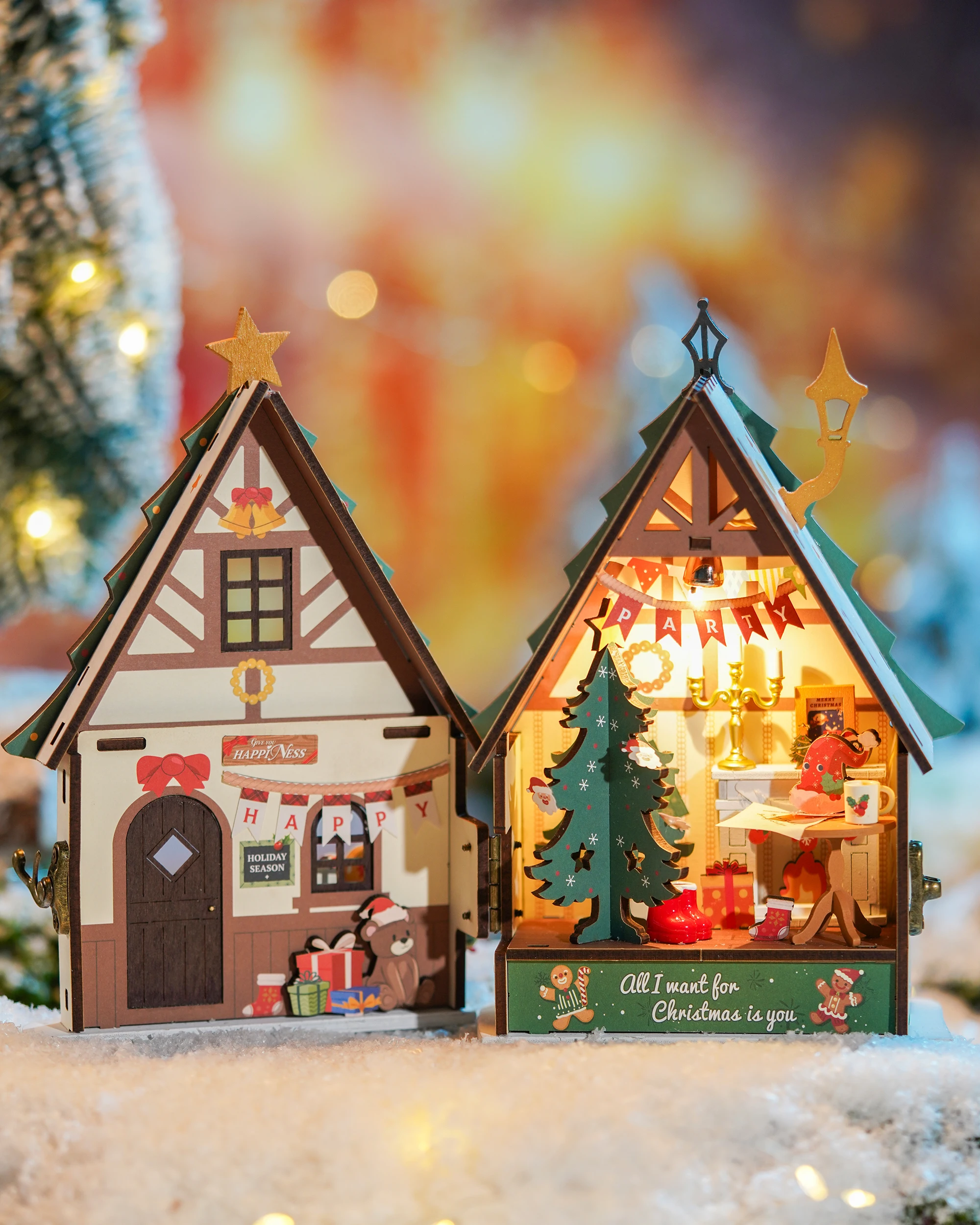 Rolife Cozy Fireplace Mini House Craft Kit view 2