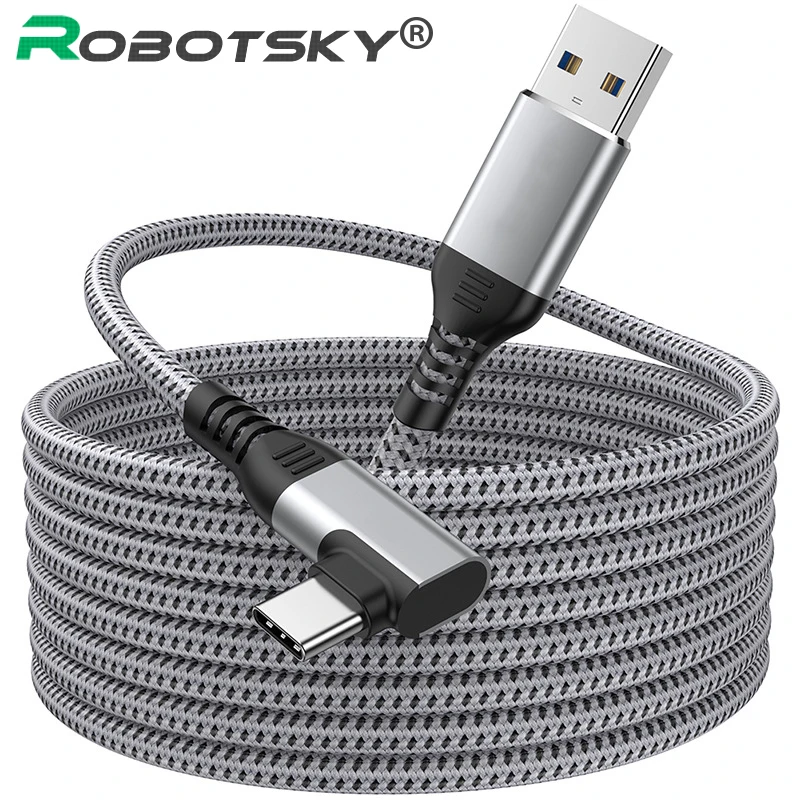 

Для Oculus Quest 2 кабель USB 3,1 Gen 2 Type C кабель для быстрой зарядки 5 м пара VR Type-C аксессуары
