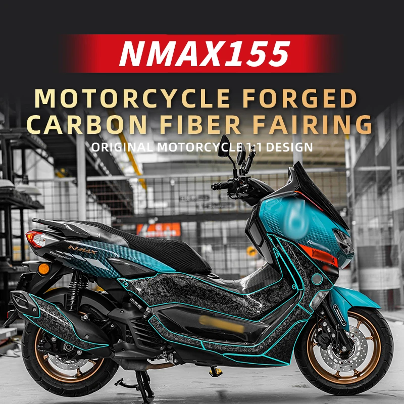 Used For YAMAHA NMAX155 2020 2022 Styles Forged Carbon Fiber Stickers High Quality Adhesive For Motorcycle Accessories Decals