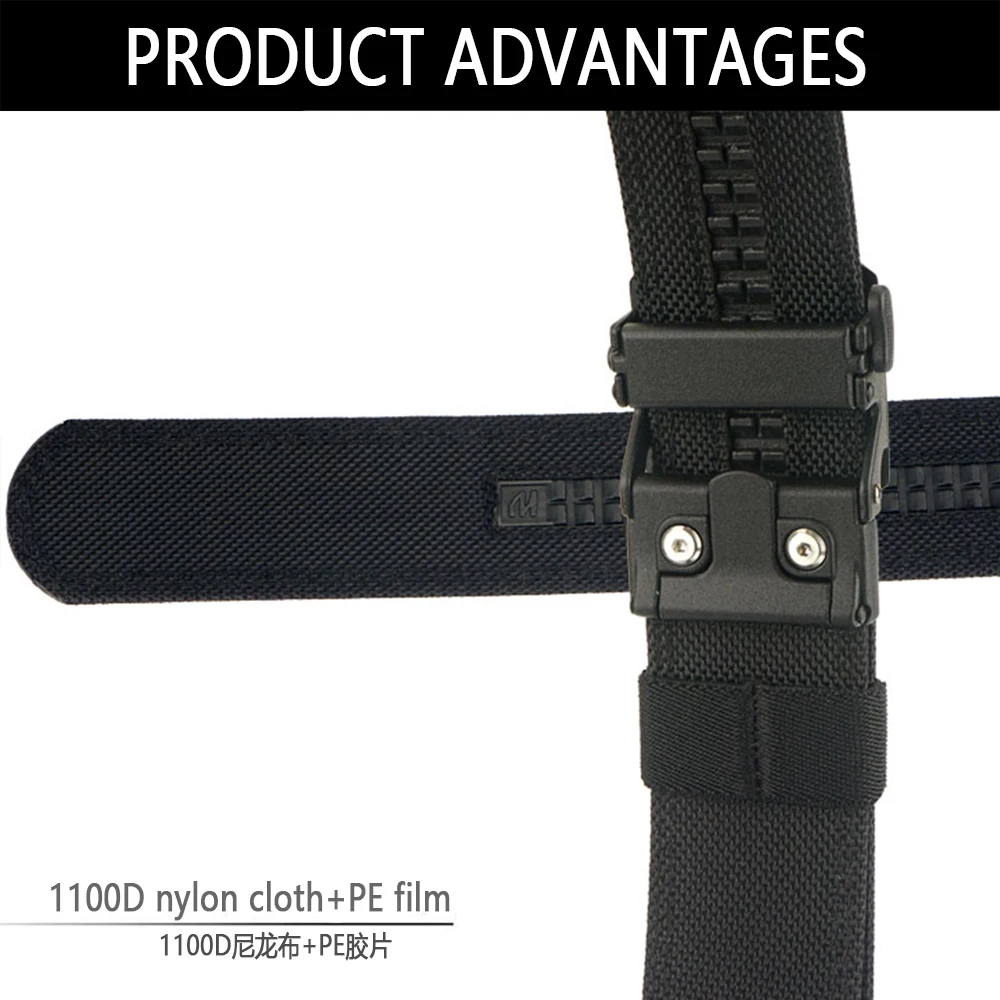 TUSHI New Army Tactical Belt Quick Release Military Airsoft Training Molle Belt Outdoor Shooting Hiking Hunting Sports Gun Belt