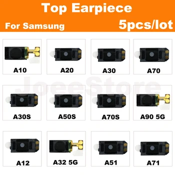 상단 이어 스피커 사운드 수신기 플렉스 케이블, 삼성 A10, A12, A20, A30, A50, A50S, A51, A70, A70S, A71, A30S, A90, A32, 4G, 5G 용, 5 개