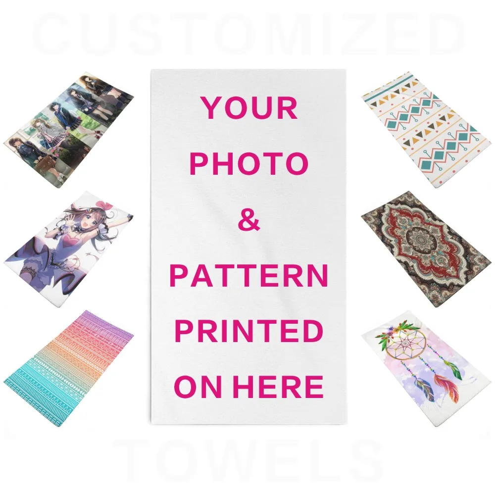 

Customized Microfiber Face Towel Quick Drying Sports Towel Hair Band Bathroom Towel Beach Towel Home Textile 35x73cm
