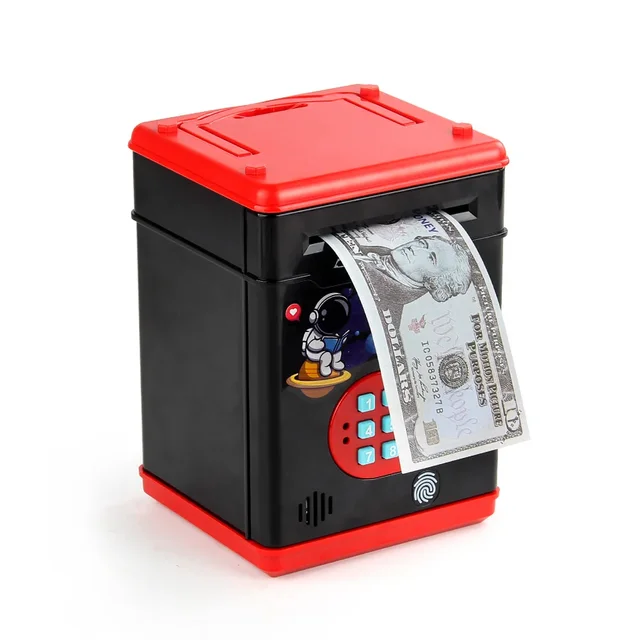 Simulated Home Smart Sensing Electronic Fingerprint Password Box Money Storage Can Smart Money Storage Can Toy 3
