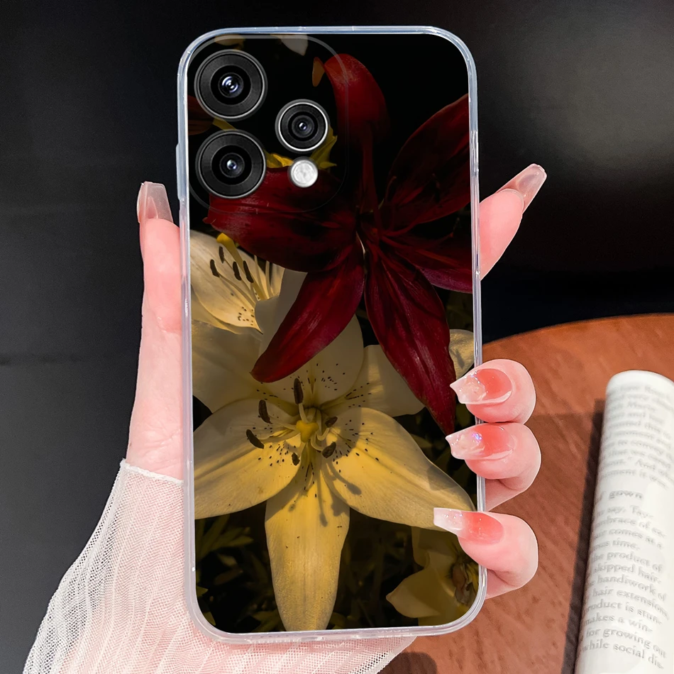 Butterfly Pattern Soft Slim TPU Transparent Silicone Phone Case