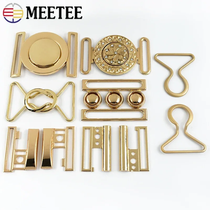 Metal Belt Buckle Women Coat Decorative Clasp OverCoat Button Garment Hook Buckles DIY Bags Replacement Accessories 1/2/3/4/5Pcs