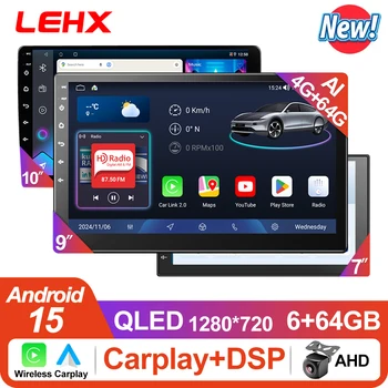 LEHX L8X 8Core 7/9/10 ''2Din Android 15 Carplay Radio Multimedia Estéreo Para toyota Hyundai Kia Volkswagen Jeep Fiat 1