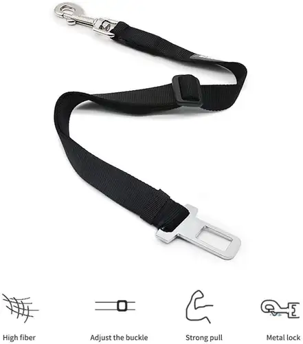 Adjustable Pet Cat Dog Car Seat  Belt Pet Seat Vehicle Dog Harness Lead Clip Safety Lever Traction Dog Collars Dog Accessoires - Image 2