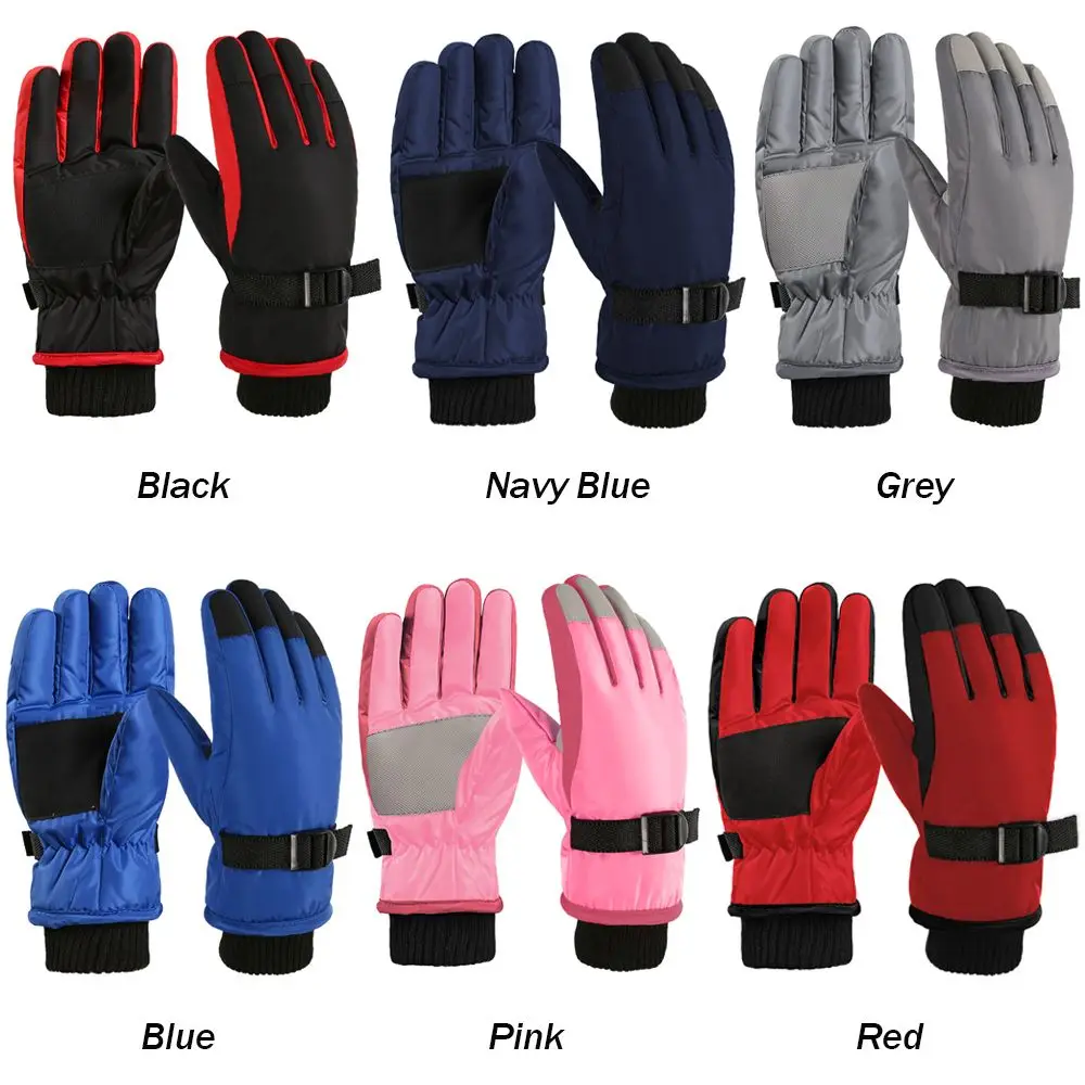 Children Kids Winter Snow Warm Gloves Boy Girls Ski Snowboard Windproof Waterproof Thicken Keep Warm Winter Must winter gloves