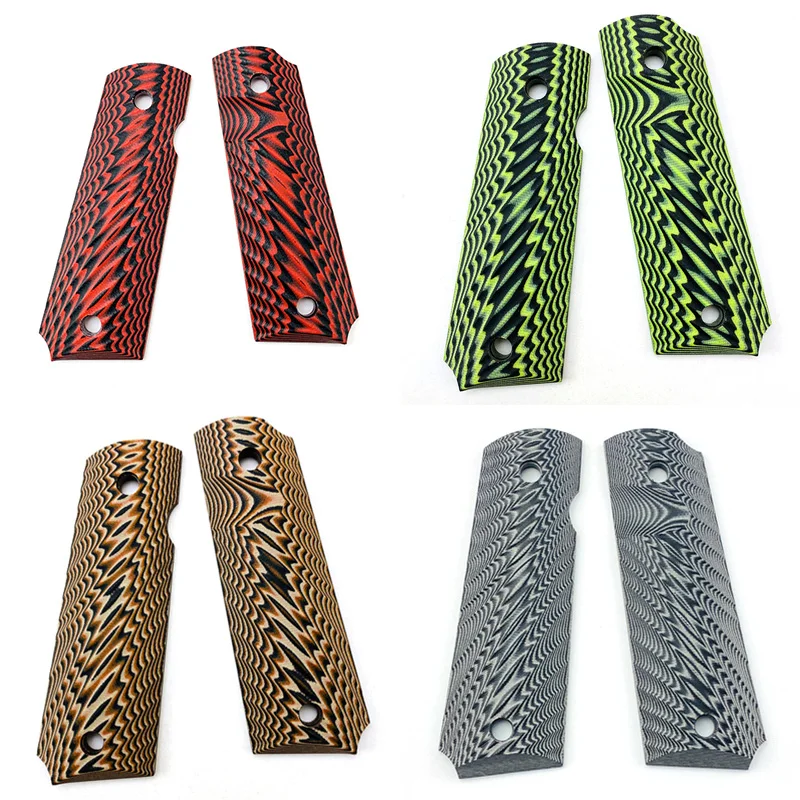 

1 Pair G10 Composite Material 1911 Grips Handle Patches Shank Scales DIY Making Modify Repair Accessories Parts Replacement