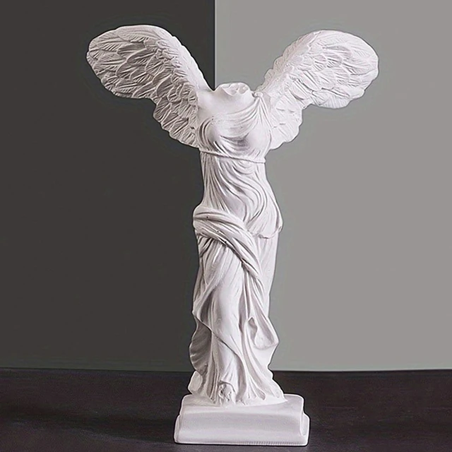Statue de déesse grecque de la victoire Rick, figurine d'art d'aile d'ange, décoration de bureau à domicile, sculpture en résine, ornement 2