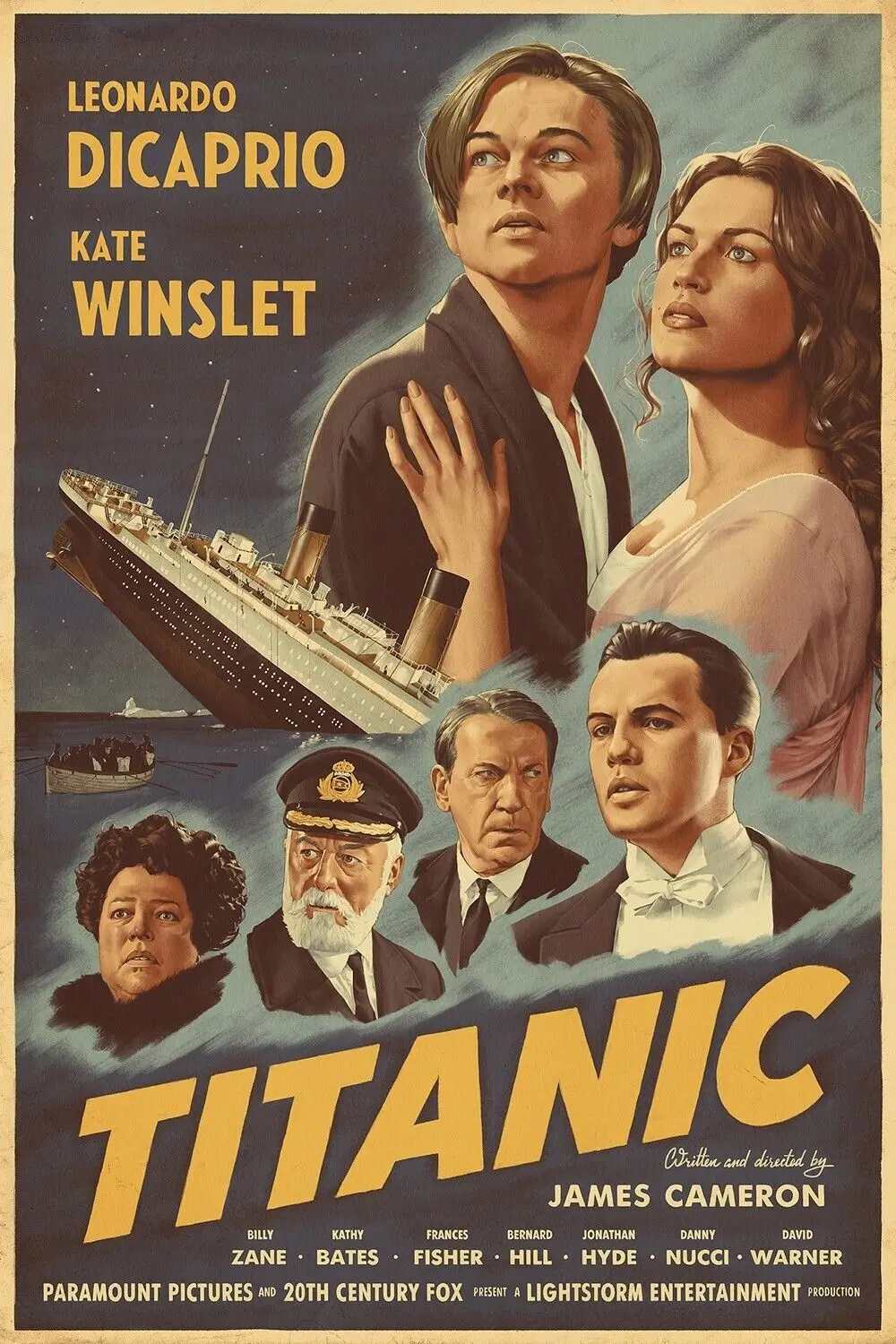 

1997 Titanic Movie Art Silk Poster Print For Living Room Decor Home Wall Picture