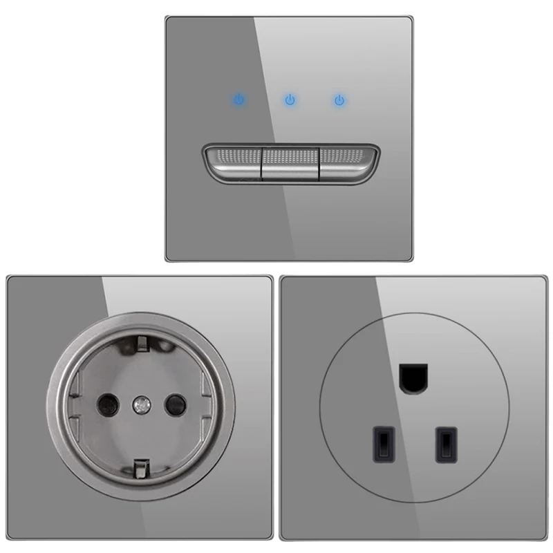 ׷ ũŻ ȭ   ġ г LED ǥñ, 1 2 3 4 Gang1  ü   , USB   