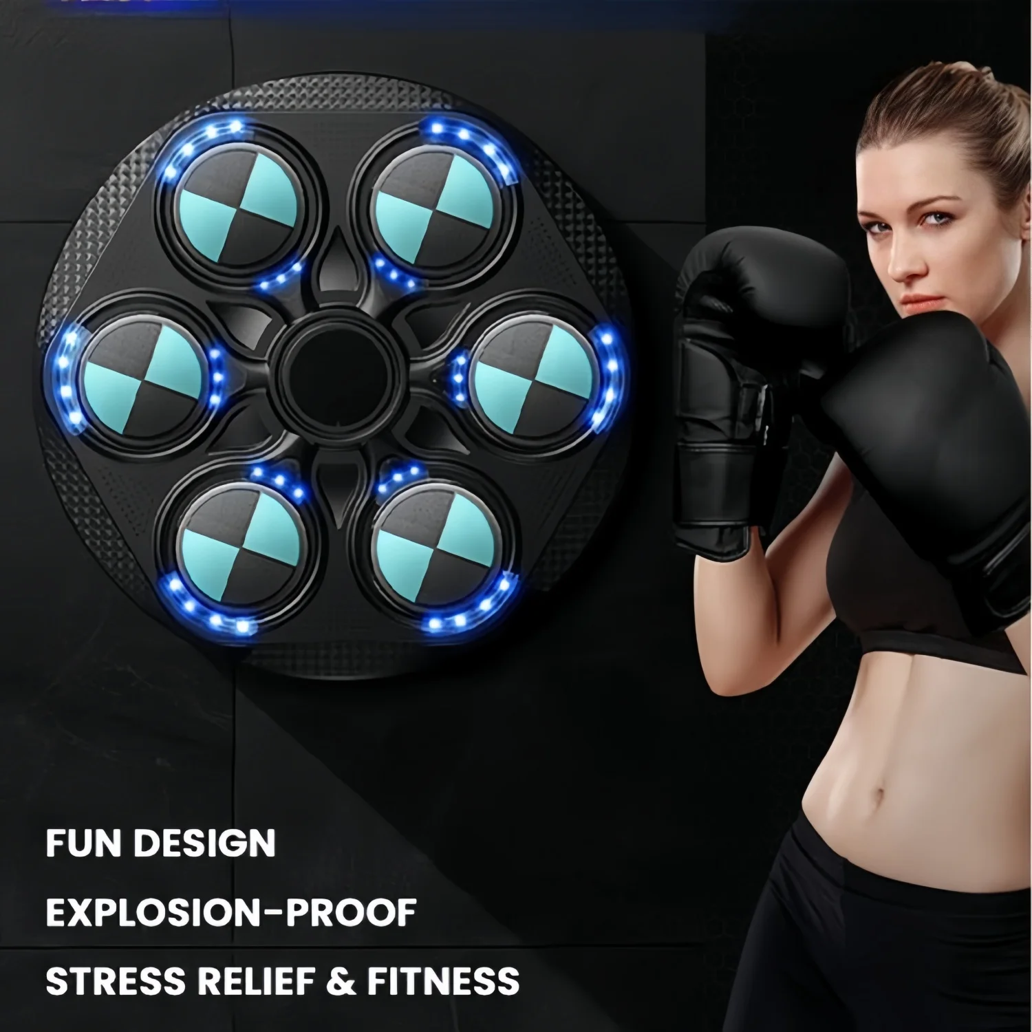 Smart Boxing Machine Adult Wall Target Home Music Boxing Target Children's Indoor Reaction Electronic Sanda Training