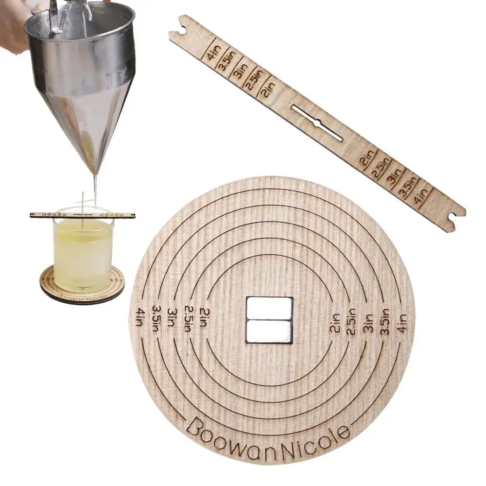 1 Set Wick Centering Setter Tool Universal Candle Wick Centering Tool Wooden Multifunctional Candle Making