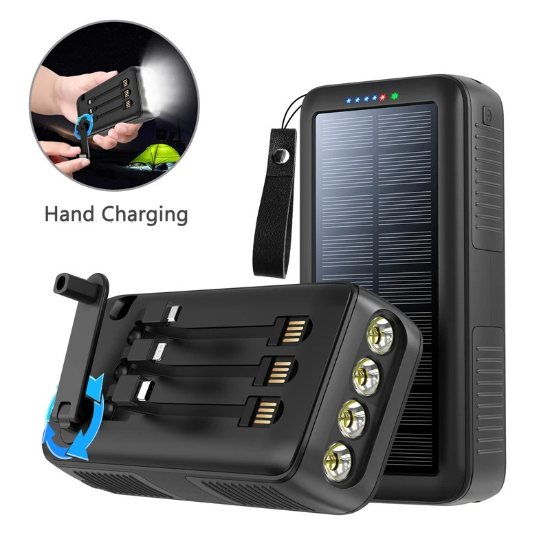 Cargador Solar Portatil Para Celular Bateria Externa 2 Puertos Light Power  Bank