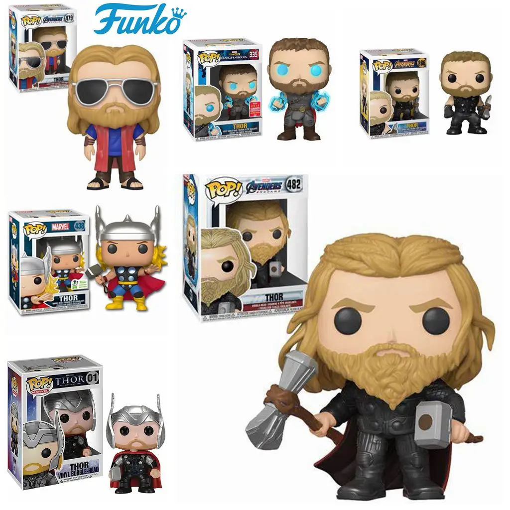 thumbnail image 2 of FUNKO POP Avengers 4 END WAR Thor 438# #482 01# 479# 286# 335# Figura de vinilo de 10 cm con cabeza de muñeco que se mueve, 2 of 5