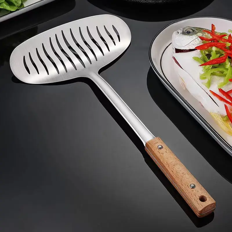 

Stainless Steel Fried Fish Shovel Fried Steak Fried Shovel Home Multifunctional Kitchen Pancake Tool Fish Frying Artifact