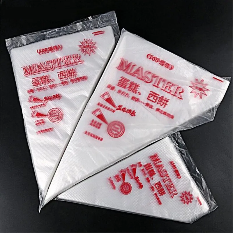 10Pcs Disposable Piping Bags Pastry Cake Decoration Kitchen Icing Nozzle Baking Tools