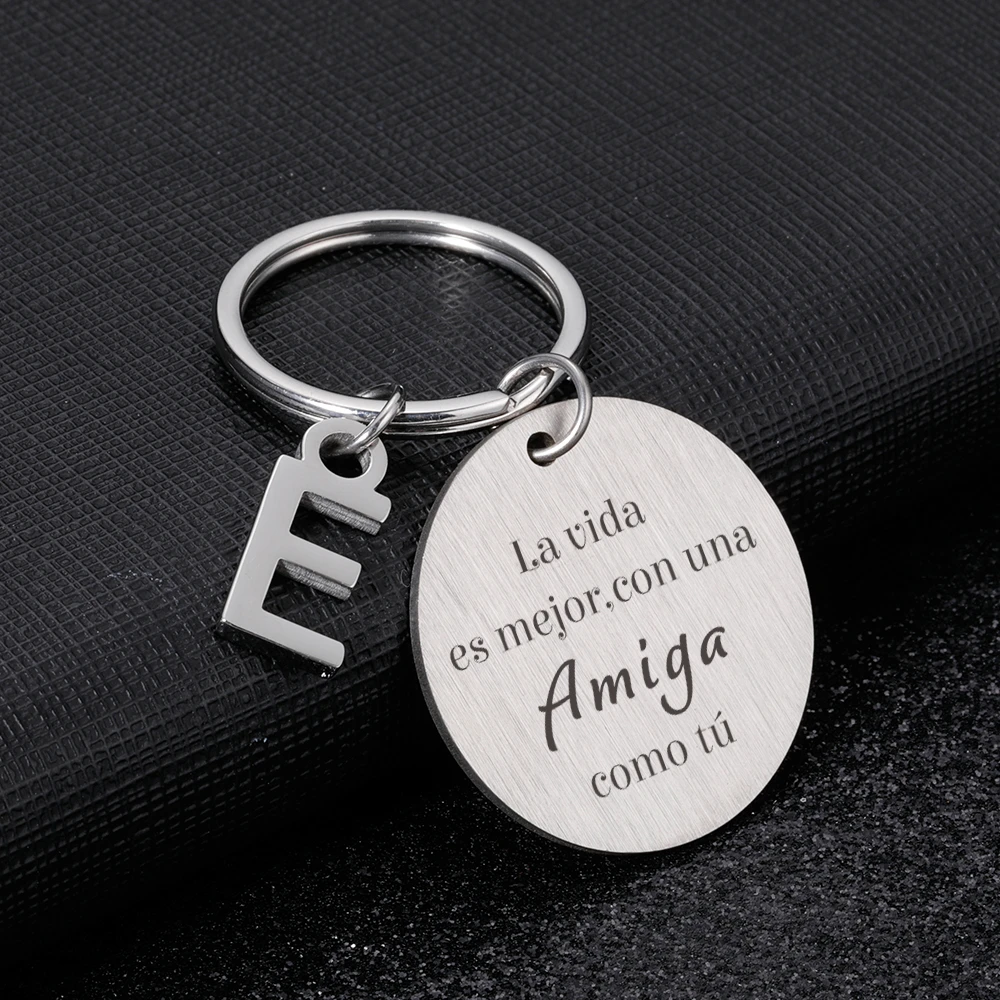 LLavero de A Z con 26 letras, para mejor Amiga, Casa la amistad, regalo de cumpleaños| | - AliExpress