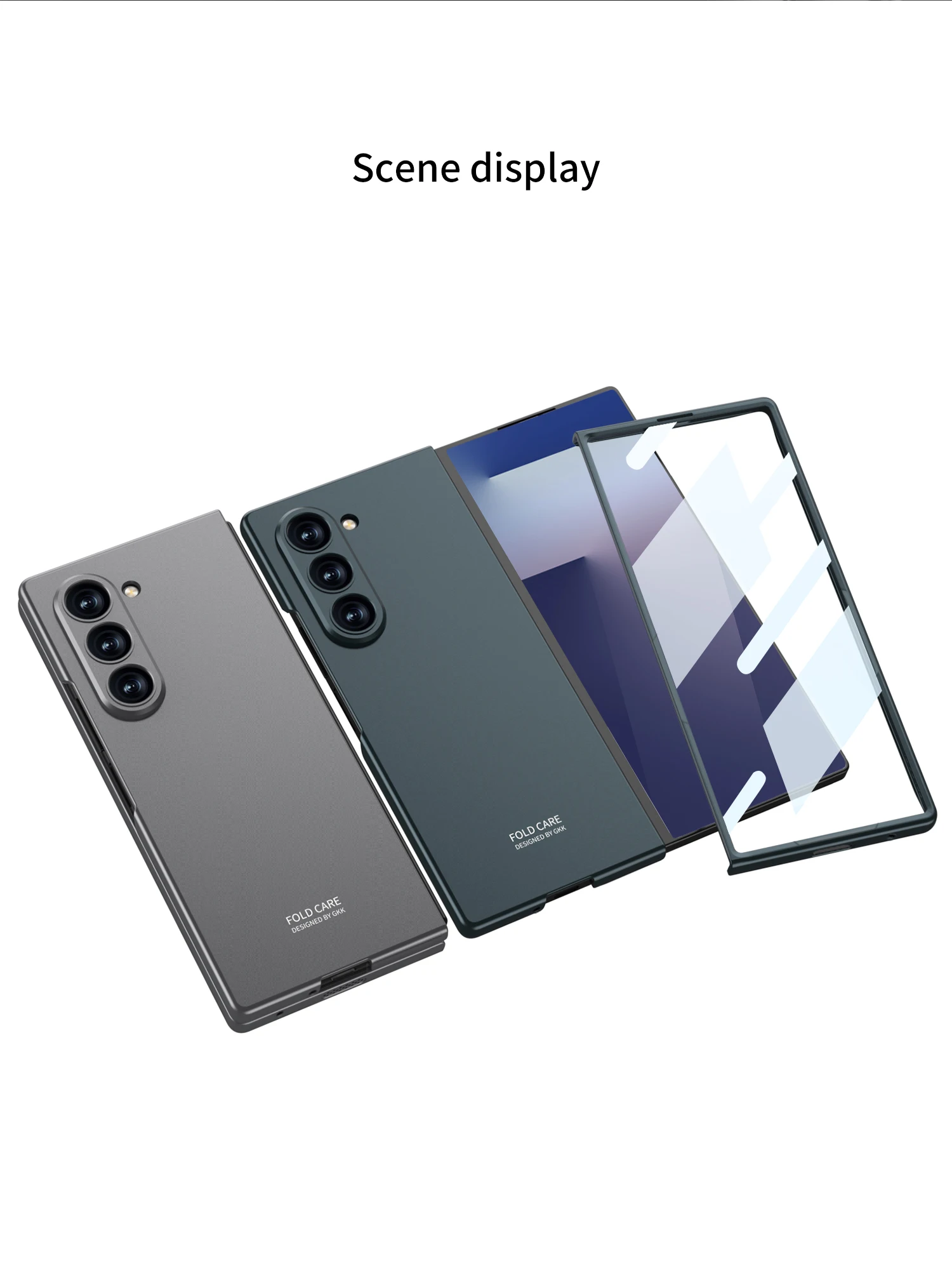 Original Case For Samsung Galaxy Z Fold 7 6 5 Ultra-thin Outer Screen Glass Prot