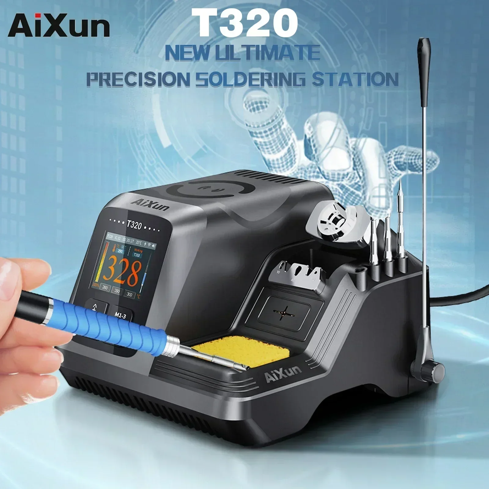 Precision Rework Station JCID-AIXUN-T320-Intelligent-Soldering-Station-Precision-Rework-Tools ...