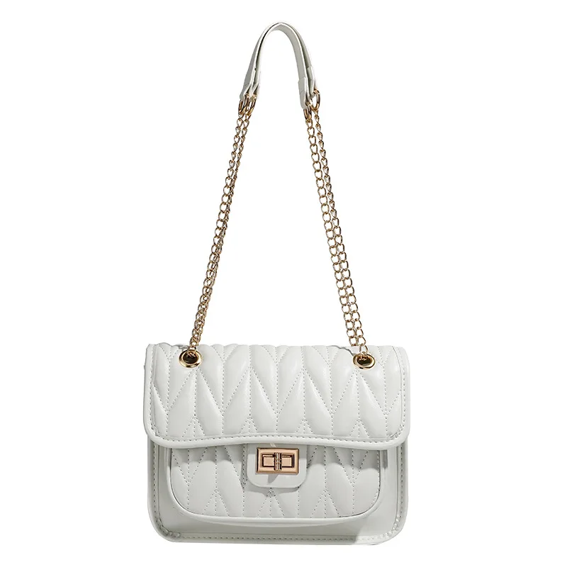 

Luxury Fashion Women's Bags Luxury Designer PU Leather Single Chain Shoulder Crossbody Bag Dating Handbag Commuting Tote Bag