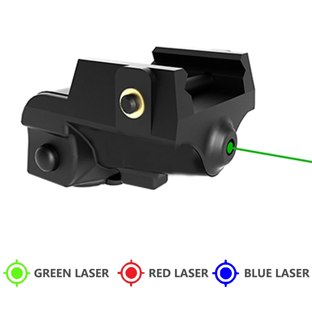 Mini pointeur Laser à point vert rouge bleu Rechargeable USB, pour